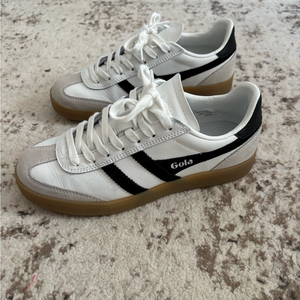 Gola Cyclone Leather Sneakers - Picture 2 of 4